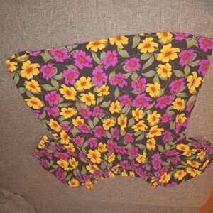 GB Girls Floral Matching Set - Yellow and Purple